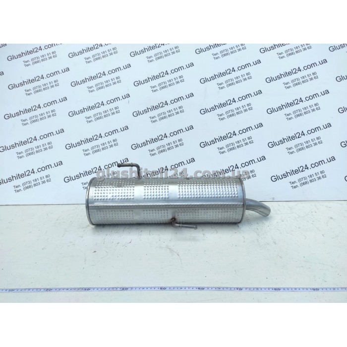 Глушник Пежо 206 (Peugeot 206) 1.1/1.4/1.6 бензин хетчбек 1998-2006 (19.191) Polmostrow алюмінізований