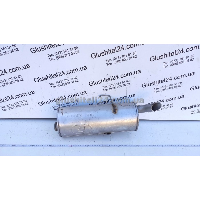Глушник Пежо 106 (Peugeot 106) 1.0; 1.1 1991-1995 (19.21) Polmostrow алюмінізований