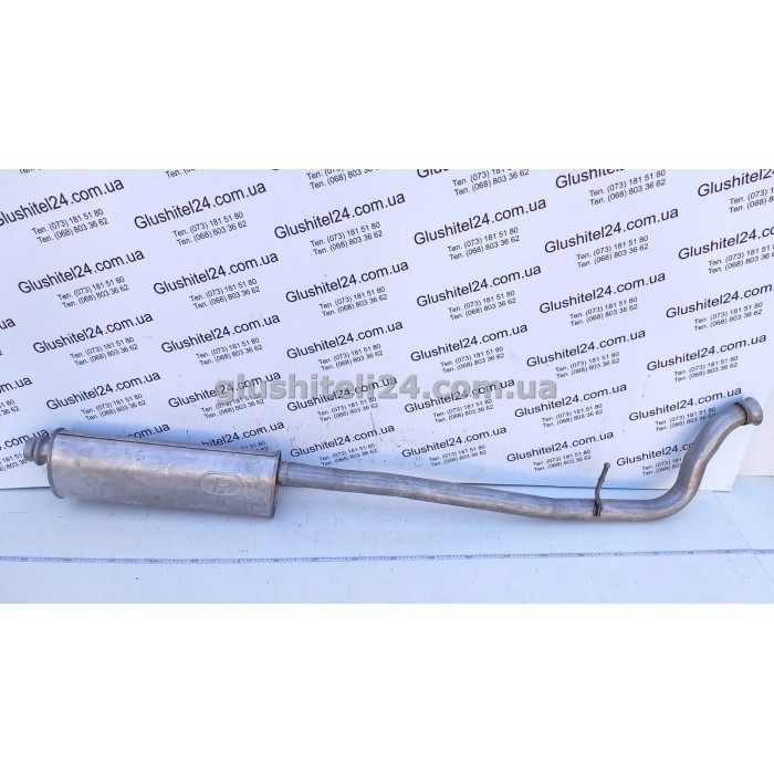 Резонатор Пежо 406 (Peugeot 406) 2.0 турбо/2.2/3.0 24V 2000-2004 (19.239) Polmostrow алюминизированный