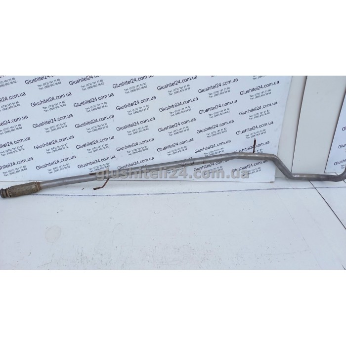 Труба средняя Пежо 206 (Peugeot 206) 1.6 HDi 2004-2007 (19.502) Polmostrow алюминизированная