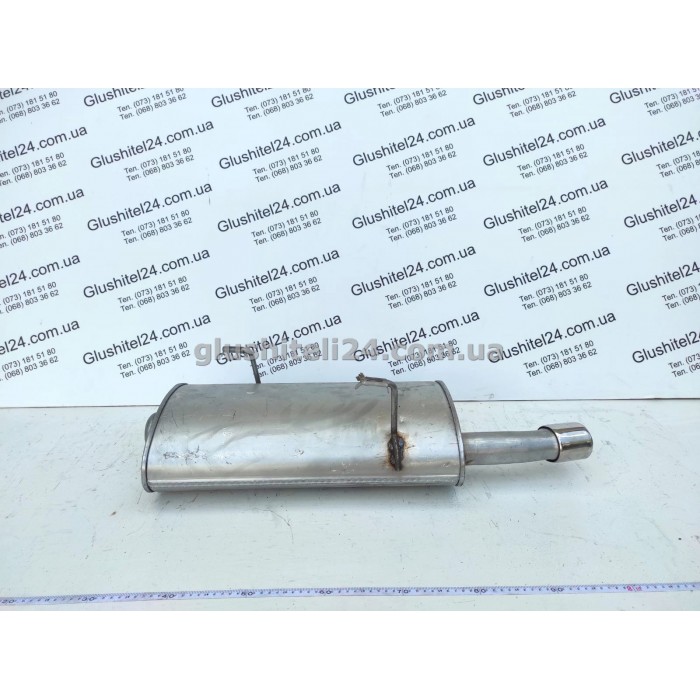 Глушник Пежо 206 (Peugeot 206) 2.0 16V хетчбек 1999-2007 (19.507) Polmostrow алюмінізований