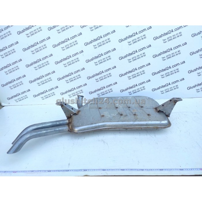 Глушник Рено Лагуна 2 (Renault Laguna II) 2.0i-16V/1.9 dCi/2.2 dCi TD хетчбек/універсал 2001-2007 (21.286) Polmostrow алюмінізований