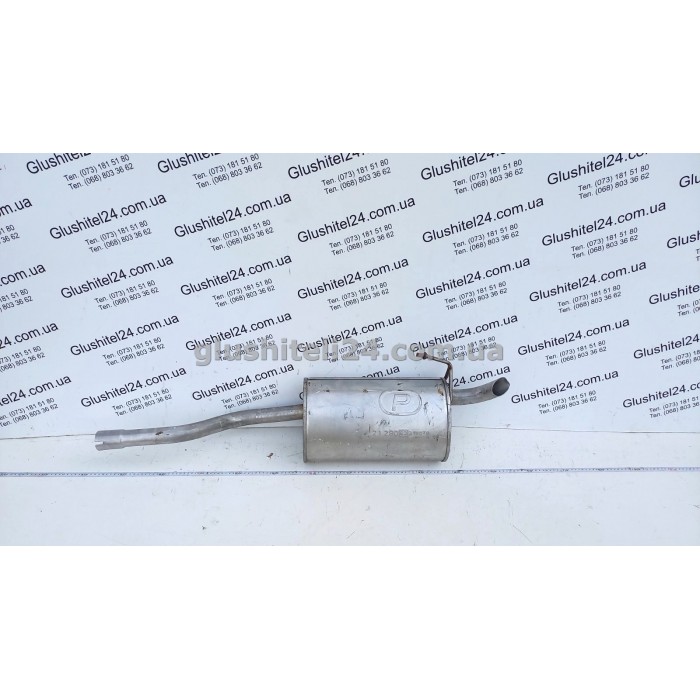 Глушник Рено Кліо 2 (Renault Clio II) 1.2/1.4 16V хетчбек 2000-2005 (21.290) Polmostrow алюмінізований