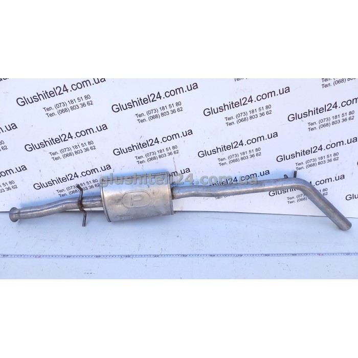 Резонатор Рено Клио 2/Симбол (Renault Clio II/Symbol) 1.4/1.6 хэтчбек/седан (21.291) Polmostrow алюминизированный