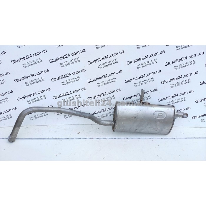 Глушник Рено Грант Сценик 2 (Renault Grand Scenic II) 1.6 16V 2002-2009 (21.299) Polmostrow алюмінізований