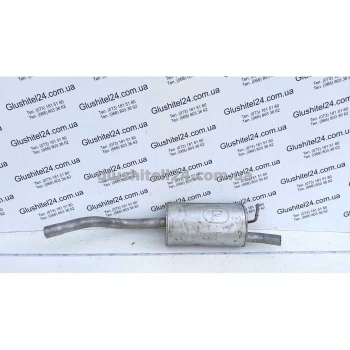 Глушник Рено Твінго 2 (Renault Twingo 2) 1.2 Turbo/1.5 dCi TD 2007-2011 (21.306) Polmostrow алюмінізований