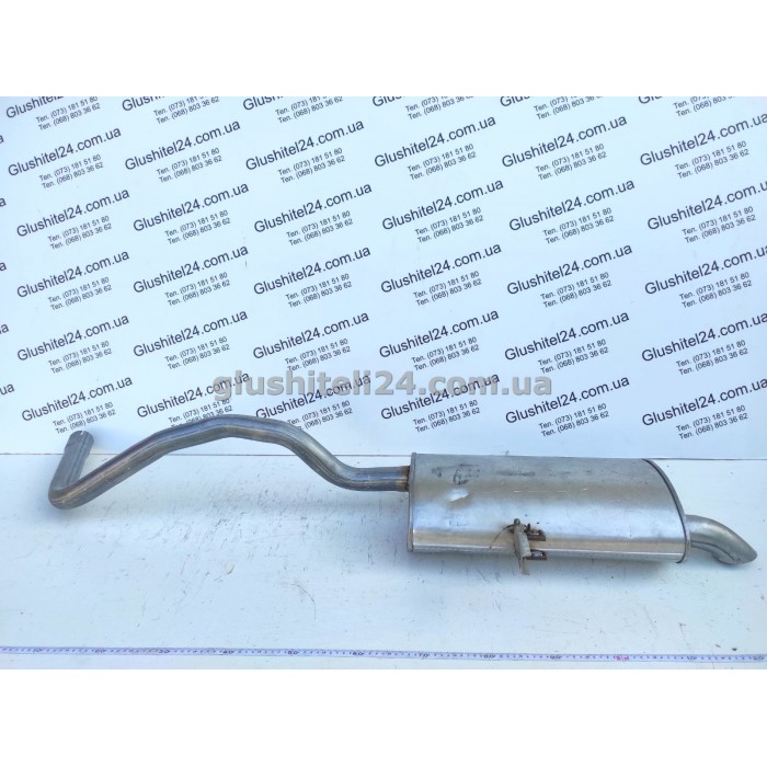 Глушник Рено Гранд Сценик 2 (Renault Grand Scenic II) 1.5D/1.9D/2.0D/2.0 16V 2002 - (21.55) Polmostrow алюмінізований
