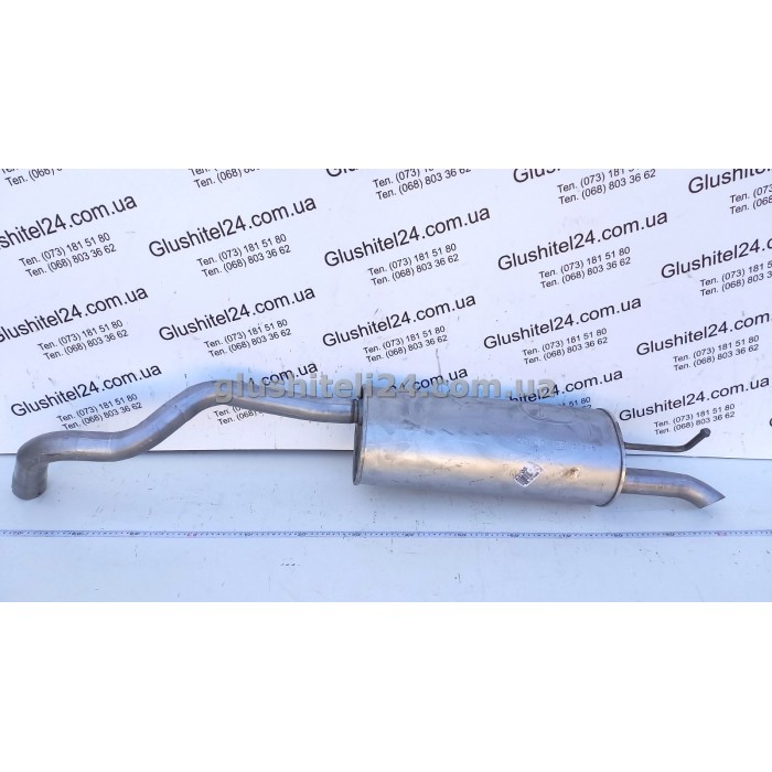 Глушитель задний Шкода Рапид (Skoda Rapid)/ Сеат Толедо 4 (Seat Toledo 4) 1.2/1.4 TSI 2012- (23.00) Polmostrow алюминизированный