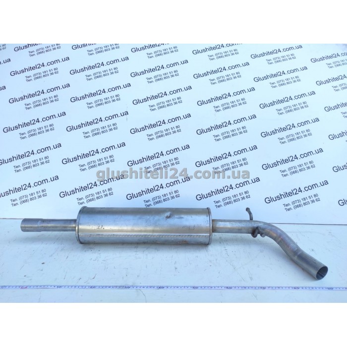 Глушник Шкода Рапід (Skoda Rapid) /Сеат Толедо 4 (Seat Toledo 4) 1.2/ TSI 2012 -(23.01) Polmostrow алюмінізований