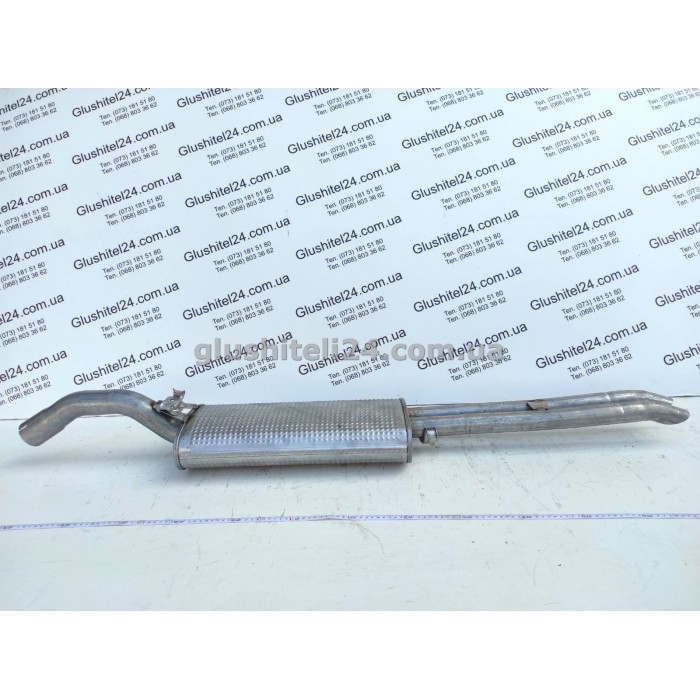 Глушник Сеат Толедо 1 (Seat Toledo 1) 1.9TDi 1995-1999 (23.66) Polmostrow алюмінізований