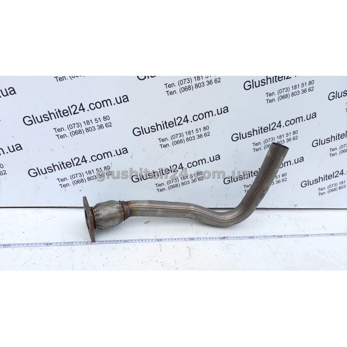 Труба приемная Сеат Ароса (Seat Arosa)/Фольксваген Поло (Volkswagen Polo) 1.7 SDI/ 1.9 SDi 1994-2005 (23.77) Polmostrow алюминизированная