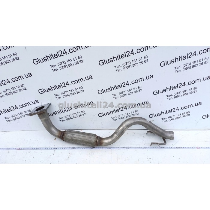 Труба приемная Сеат Кордоба (Seat Cordoba)/Сеат Ибица (Seat Ibiza)/Шкода Фабия (Skoda Fabia)/Фольксваген Поло (Volkswagen Polo) 1.4i 16V бензин/1.4 TDI (23.81) Polmostrow алюминизированная