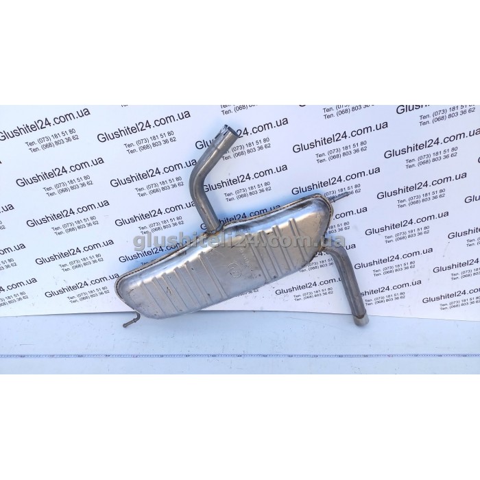 Глушник задній (кінцевий, основний) Сеат Альтеа XL /Толедо (Seat Altea XL /Toledo) 1.6 8V (23.91) Polmostrow алюмінізований