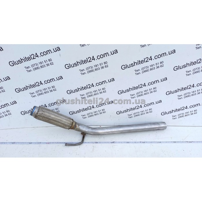 Труба прийомна Сеат Ібіца (Seat Ibiza)/Шкода Румстер/Фабіа (Skoda Roomster/Fabia) 1.9TDi 06-10 (23.94) Polmostrow алюмінізована