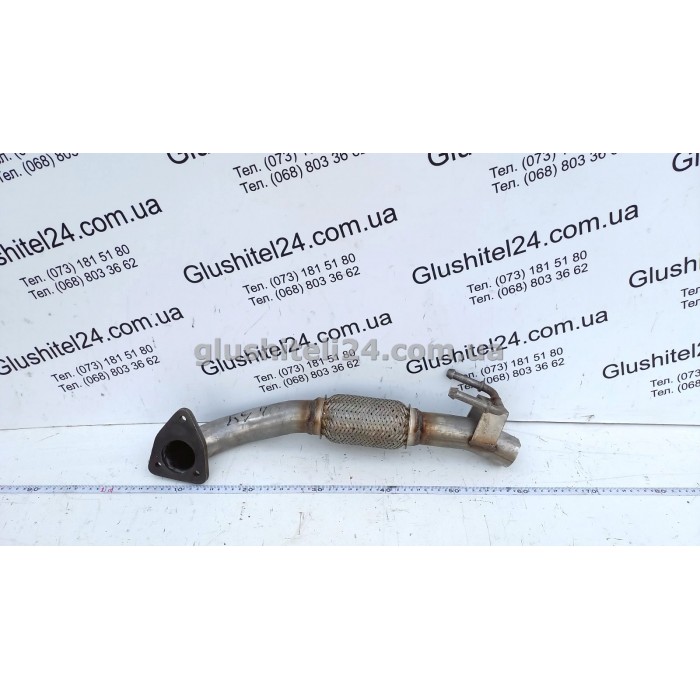 Приемная труба без катализатора Шкода Октавиа (Skoda Octavia)/Ауди А3 (Audi A3)/ Сеат Леон,Толедо (Seat Leon,Toledo)/ Фольксваген Бора, Гольф 4 (Volkswagen Bora, Golf IV) 1.9TDi (24.59) Polmostrow алюминизированная