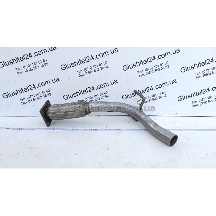 Труба приймальна без каталізатора Шкода Феліція (Skoda Felicia)/Фольксваген Кадді 2 (Volkswagen Caddy II) 1.9 D 94 - 01 (24.61) Polmostrow алюмінізований