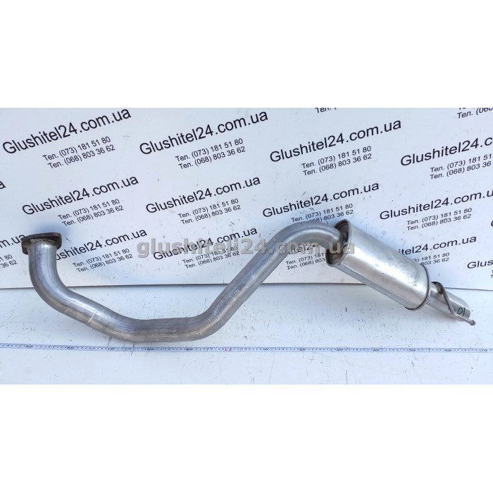 Труба кінцева Тойота Ленд Крузер 100 (Toyota Land Cruiser 100) 3.4 1996-2002 (26.301) Polmostrow алюмінізована