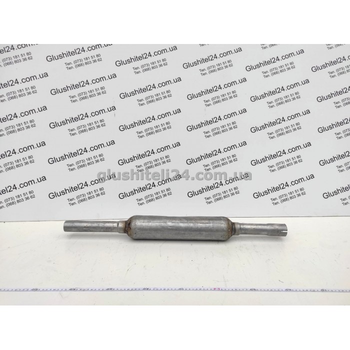 Резонатор Фольксваген Гольф 2/Джетта 2/Пассат Б3 (Volkswagen Golf II/Jetta/Passat B3) 1.1/1.3/1.6 бензин/1.6D 1983-1991 (30.05) Polmostrow алюмінізований