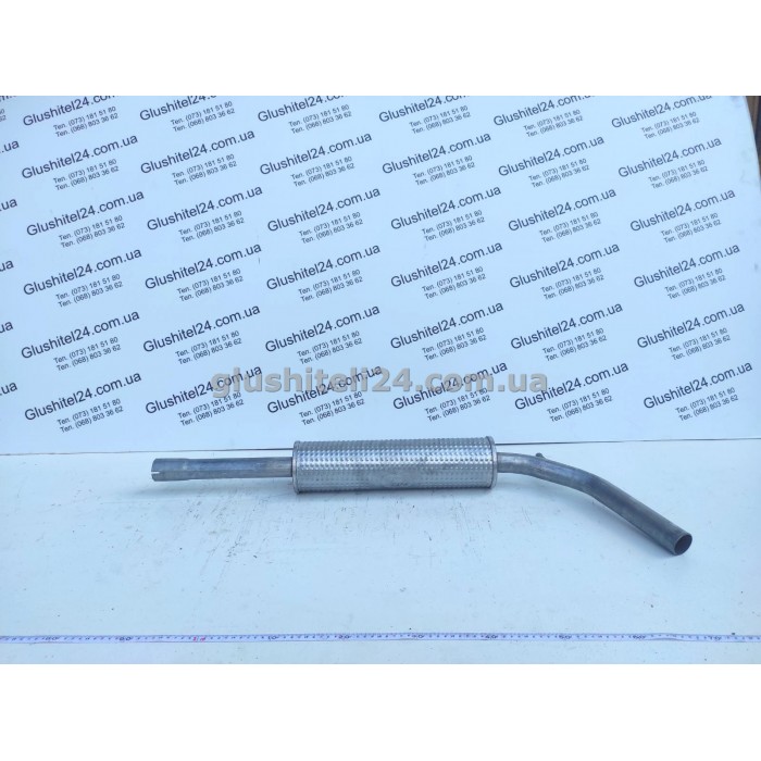 Резонатор Фольксваген Поло (Volkswagen Polo) 1.0/1.3/1.4/1.6 хечбек 1994-2001 (30.146) Polmostrow алюмінізований