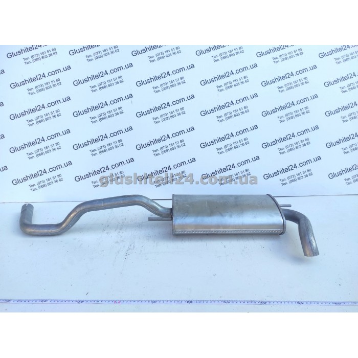 Глушник Фольксваген Поло (Volkswagen Polo) 1.0/1.3/1.4/1.6 хечбек 1994-2001 (30.147) Polmostrow алюмінізований