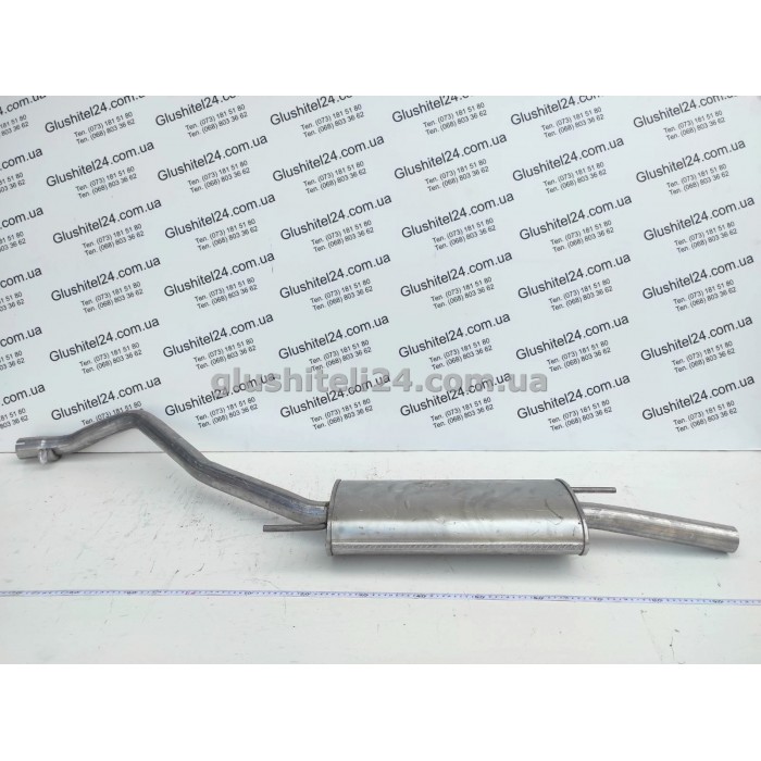 Глушник Фольксваген Транспортер 4 (Volkswagen Transporter IV) 1.9D/2.4D/2.0/2.5 1990-1995 (30.212) Polmostrow алюмінізований