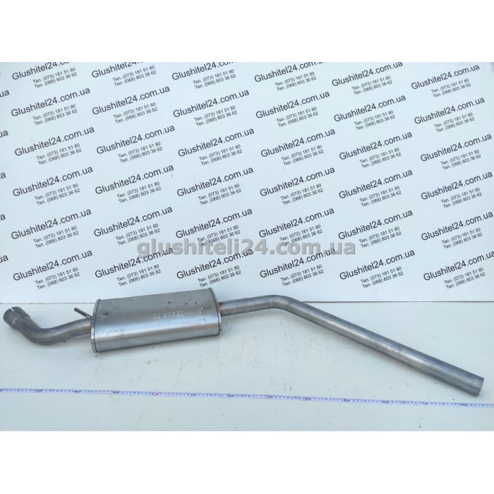 Резонатор Фольксваген Транспортер 4 (Volkswagen Transporter IV) 1.9TD-2.4D довга база 1996-2003 (30.236) Polmostrow алюмінізований