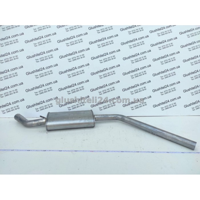 Резонатор Фольксваген Транспортер 4 (Volkswagen Transporter IV) 2.5TDi довга база 1996-2003 (30.238) Polmostrow алюмінізований