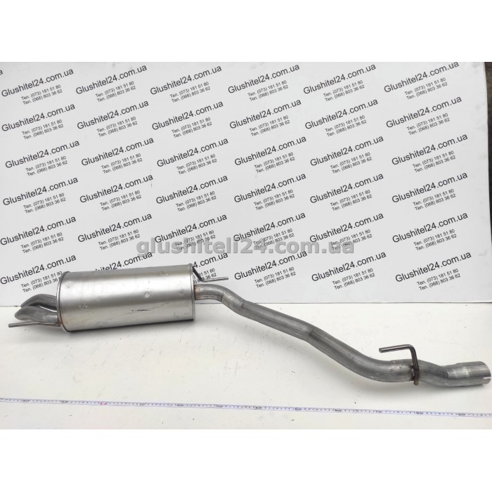 Глушник Фольксваген Транспортер 4 (Volkswagen Transporter IV) 2.5TDi 1996-2003 (30.239) Polmostrow алюмінізований