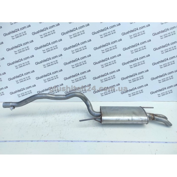 Глушник Фольксваген Транспортер 4 (Volkswagen Transporter IV) 2.4D 4x4 syncro 1996-2003 (30.261) Polmostrow алюмінізований