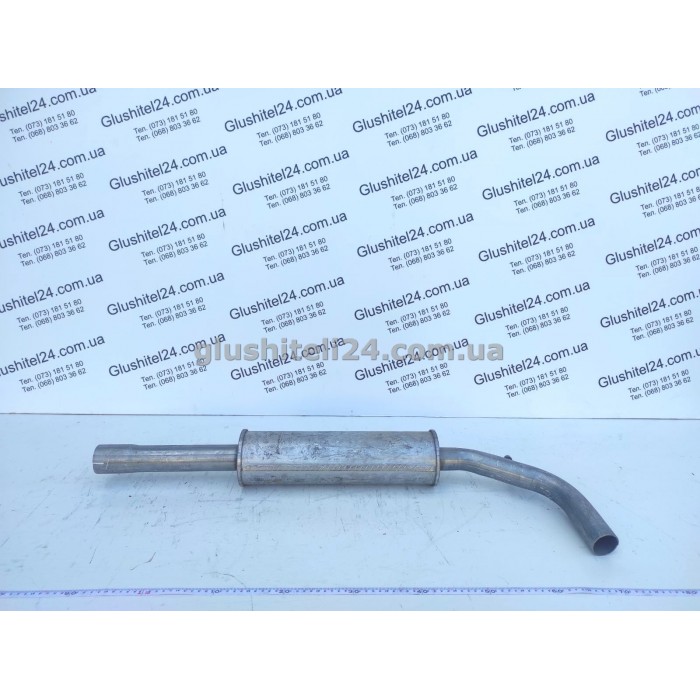 Резонатор Фольксваген Лупо (Volkswagen Lupo) 1.4i-16V 1998-2005 (30.281) Polmostrow алюмінізований