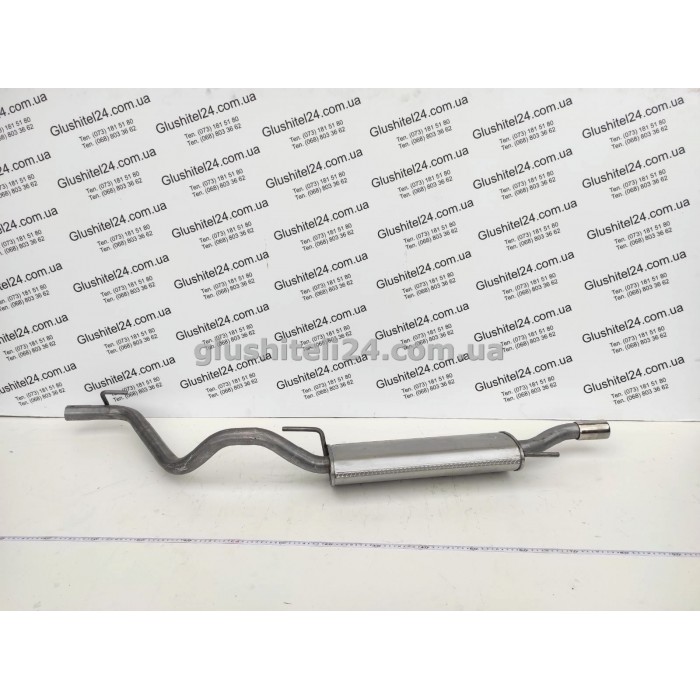 Глушитель задний Фольксваген Гольф 3 (Volkswagen Golf 3) 1.4/1.6/1.8 бензин/1.9D дизель хэтчбек 1991-1995 (30.32) Polmostrow алюминизированный