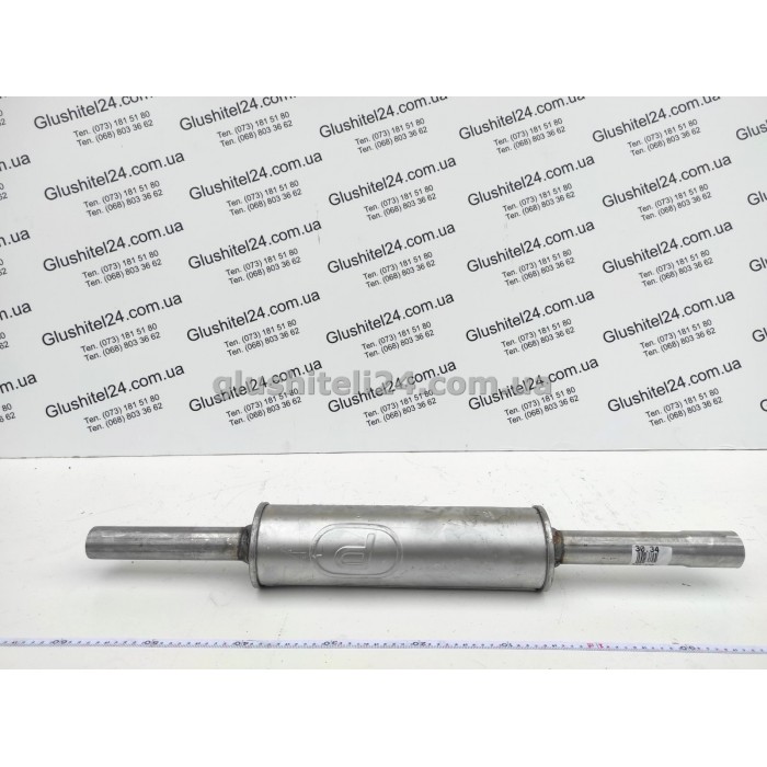 Резонатор Фольксваген Гольф 3 (Volkswagen Golf III)/ Фольксваген Венто (Volkswagen Vento) 1.4/1.6/1.8/1.9D 1991-1999 (30.34) Polmostrow алюмінізований