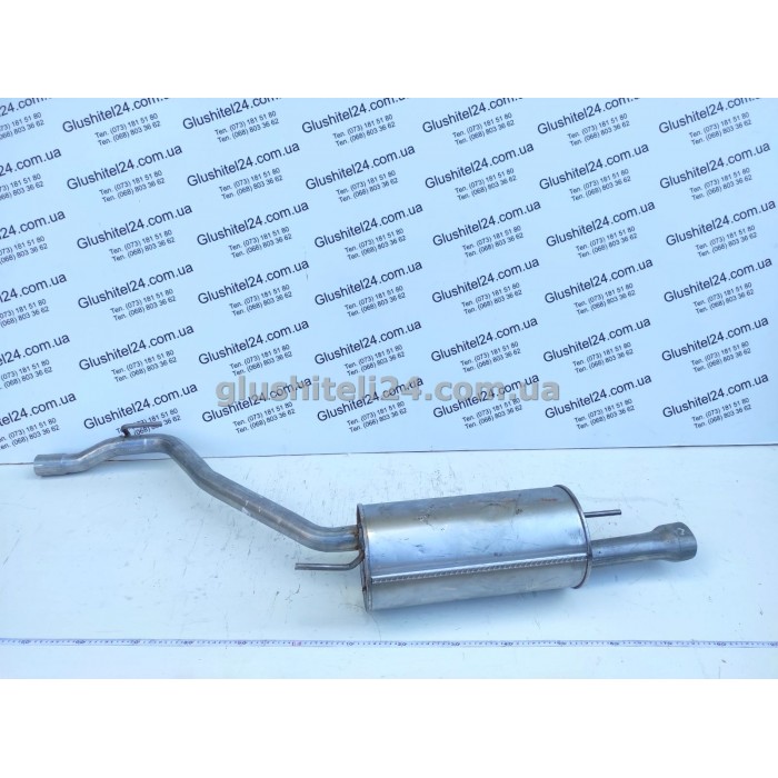 Глушник Фольксваген Транспортер 4 (Volkswagen Transporter IV) 2.0/2.5/2.8 бензин 1996-2003 (30.438) Polmostrow алюмінізований