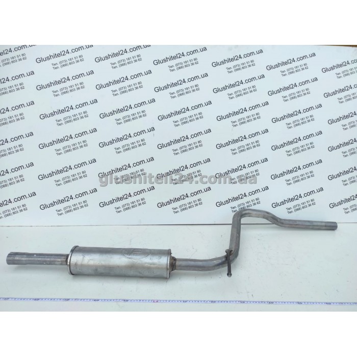 Резонатор Фольксваген Кадди 2 (Volkswagen Caddy 2)/Сеат Инка (Seat Inca) 1.4/1.6 бензин/1.9 дизель 1995-2004 (30.50) Polmostrow алюминизированный