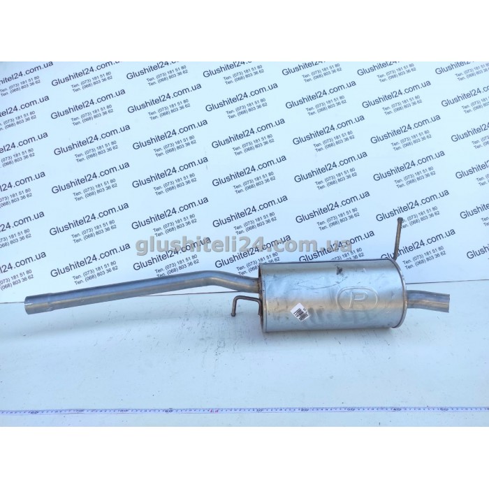 Глушник (Задня частина) Фольксваген Кадди 3 (Volkswagen Caddy III) 1.6 бензин 2004-2015 (30.611) Polmostrow алюмінізований