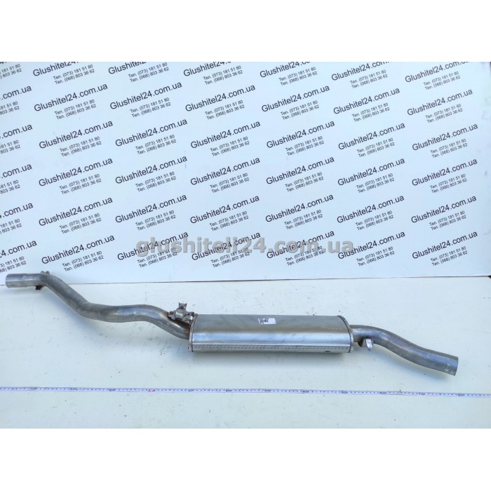 Глушник Фольксваген Гольф 2 (Volkswagen Golf II) 1.6TD Turbo Diesel 1983-1991 (30.84) Polmostrow алюмінізований