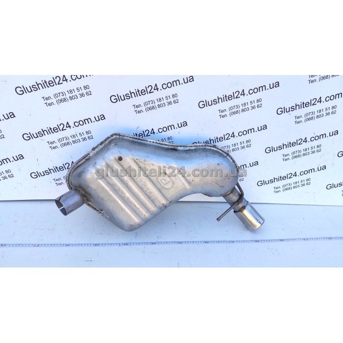 Глушник Вольво С60 (Volvo S60) 2.0/2.3/2.4/2.4 D/2.5 2001-2010 (31.255) Polmostrow алюмінізований