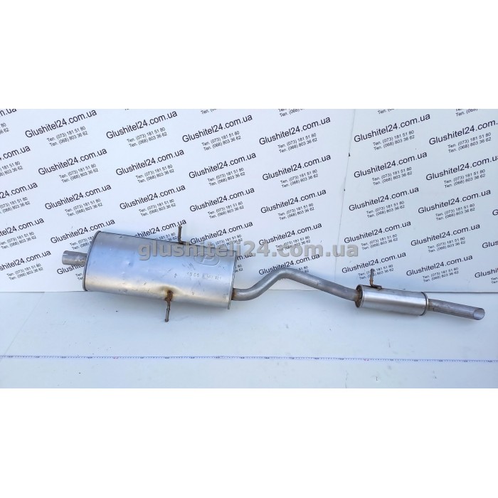 Выхлопная система (глушитель) Крайслер Вояджер (Chrysler Voyager) 2.5TD 1996-2000 (45.06) Polmostrow алюминизированная