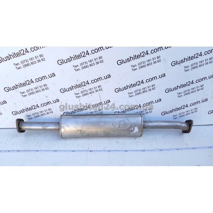 Резонатор Киа Магентис 1 (Kia Magentis 1) 2.0 2001-2005 (47.39) Polmostrow алюминизированный