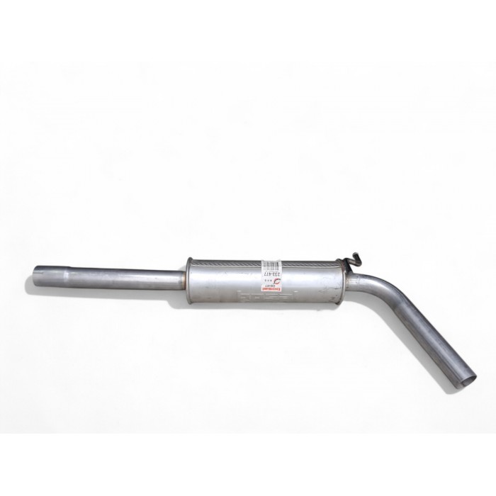 Резонатор Сеат Ибица (Seat Ibiza)/Шкода Фабия (Skoda Fabia Mk2)/Фольксваген Поло (Volkswagen Polo) 1.4/1.6 бензин 2009-2014 (233-477) Bosal (24.78) алюминизированный