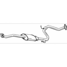 Резонатор Мазда 323 (Mazda 323) 94-98/Мазда 323Ф (Mazda 323F) 1994/1995/1996/1997/1998 1.3,(283-853),Bosal алюмінізований,12.61