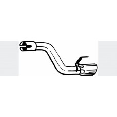 Труба вихлопна Опель Астра J (Opel Astra J) 1.4i Turbo,(750-545),Bosal алюмінізований,17.95