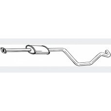 Резонатор Opel Astra J (Opel Astra J) 1.4i 09-,(284-617),Bosal алюминизированный,17.85