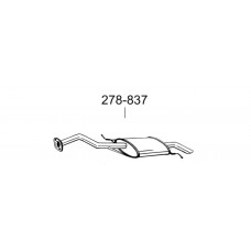 Глушник задній Mazda DEMIO 98-02,(278-837),Bosal алюмінізований