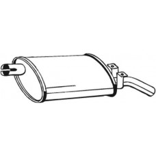 Глушник задній Renault 5 79-85 (200-953),Bosal алюмінізований