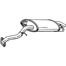 Глушник задній Toyota Corolla Verso 05-09 (228-081),Bosal алюмінізований