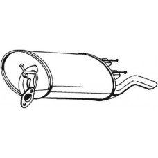 Глушник Тойота Королла E100 (Toyota Corolla E100) 1.3/1.6/2.0D 1992-1997 (228-443),Bosal алюмінізований,26.114