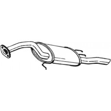 Глушник Тойота Королла E90 (Toyota Corolla E90) 1.3/1.6 kat 87-92 ,(228-897),Bosal алюмінізований,26.113