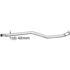 Труба CITROEN XSARA 99-02 Bosal алюмінізована