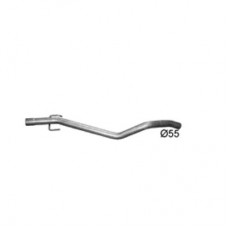 Труба середня глушника Опель Астра Х (Opel Astra H) 1.9 CDTi універсал 2004 - (17.137) Polmostrow алюмінізована